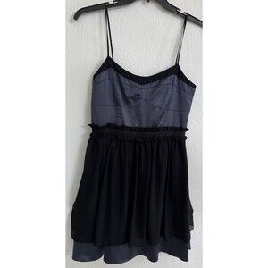 BCBGeneration Womens Formal Mini Dress Size 8 Black Blue Party Coquette Y2K